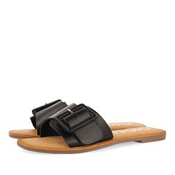 Gioseppo Welda platt sandal för kvinnor, Svart, 36 EU