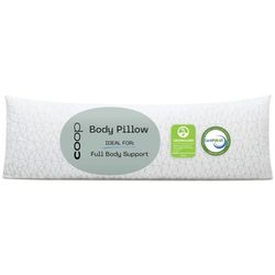 Coop Home Goods 20 X 54 Pouces Déchiquetés Oreiller De Corps De Mousse De Mémoire avec Rayonne De Viscose De Bambou Dérivé Et La Couverture De Mélange De Polyester