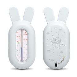 Suavinex, badtermometer baby +0 månader, vattentermometer, utan kvicksilver, exakt och med färgskala, robust och lätt att dedikera, drömmar blå