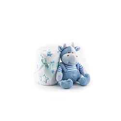 Duffi baby deken en pluche dier, 90 x 75 cm, Blue Master Baby Home, S.L. 5513-12