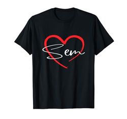 Sem I Heart Sem I Love Sem Personalizado Camiseta