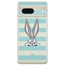 ERT GROUP mobiltelefonfodral för Google PIXEL 7 originalt och officiellt licensierat Looney Tunes mönster Bugs 011 optimalt anpassad till formen på mobiltelefonen, gedeeltelijk transparant