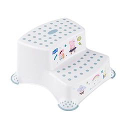 keeeper Peppa Pig Tvåstegs stegpall, från ca 3 till ca 14 år, halkskyddsfunktion, Igor, Nordic White