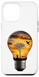 Custodia per iPhone 14 Pro Max Yoga Tramonto lampadina Idea Tees yoga una posa pacifica Meditazione