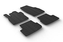 Gledring Tapetes de borracha compatíveis com Seat Ibiza 6F 5 portas 6/2017- & Seat Arona 11/2017- & Skoda Fabia IV 2021- (perfil T 4 peças clipes de montagem)