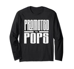 Promosso a Pops New Grandpa Annuncio per Baby Reveal Maglia a Manica