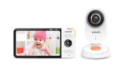 Vtech VM818 HD babymonitor – video-babyfoon met groothoekcamera – HD-video, helder geluid, 5 inch lcd-kleurenscherm en nachtzichtfunctie – met intercomfunctie, slaapliedjes en geluiden