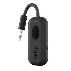 Twelve South AirFly Pro Transmetteur/récepteur Audio sans Fil Bluetooth pour jusqu'à 2 AirPods/écouteurs sans Fil à Utiliser avec n'importe Quelle Prise Audio 3,5 mm, Noir