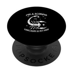 Scorpione sarcastico segno zodiacale compleanno astrologia oroscopo PopSockets PopGrip Intercambiabile