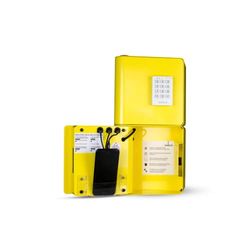 Welock refillterminal med 2 gula RAL 1018 vita kodlås