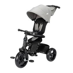 Bebeconfort Windy, driewieler met duwstang, 10 maanden- 4 jaar, 0-25 kg, groeit mee met je kind, comfortabele en omkeerbare zitting, compact opvouwbaar, driewieler voor baby en peuter, Tinted Grey