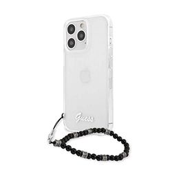 Guess GUHCP13LKPSBK Hoes voor iPhone 13 Pro / 13 6.1" Transparant Black Pearl