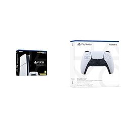 Playstation PS5 Slim (Digital) & DualSense Wireless Controller White