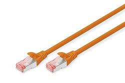 DIGITUS CAT 6 S-FTP patch cord, Cu, LSZH AWG 27/7, length 1 m, color orange