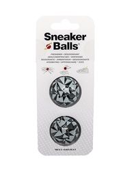Sneaker Balls Shoe Deodorizer & Freshener Balls, Odor Eliminator for Shoes/Gym Bags/Lockers, Small 3.8cm Diameter, Quick-Twist Action, Long-Lasting 90-Day Fresh Scent- Edgy Black