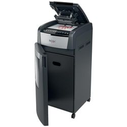 Rexel Optimum Autofeed Destructora de Papel de Alimentación Automática con Corte en Partículas P4, 750 Hojas, Papelera de 140 L, con Ruedas, 2020750X