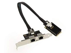 KALEA-INFORMATIQUE Scheda Mini PCI EXPRESS (MiniPCIE) - 2 PORTI RJ45 LAN GIGABIT ethernet con chipset Intel I350 - mPCIe NIC 10/100 / 1000