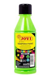 Jovi - Gouache phosphorescente, Bouteille de 250ml, Couleur Verte, Peinture à Base d'ingrédients naturels, Facile à Laver, sans Gluten, idéal pour l'école (51917)