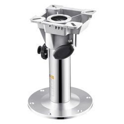 VEVOR Pied de Siège de Bateau Hauteur Réglable 324-475 mm, Support de Siège de Bateau en Alliage d'Aluminium avec Conception de Verrouillage, Étanche et Résistant à la Rouille, pour Amateurs de Pêche