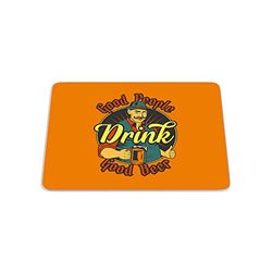 Bonamaison, Digital Print Rectangle Mouse Mat Non-slip Base for Office and Home, Size: 22x18cm