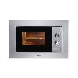 CATA - MC 20 IX - Inbyggd mikrovågsugn - rostfritt stål - 5 effektnivåer - 1000 W grill - automatisk avfrostning - med timer - kapacitet 20L - bredd 60 cm