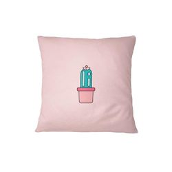 Bona Basics, Taie d'oreiller décorative Décoration de la Maison pour canapé, cafétéria, Taille: 45X45 cm, Couleur: Rose clair