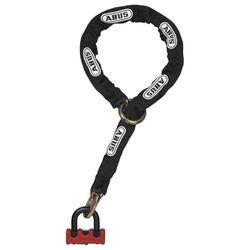 ABUS Połączenie zamka i łańcucha - Granit Power XS 67/105HB50 + 10KS120 czarna pętla - zamek motocyklowy z poziomem bezpieczeństwa ABUS 16 - czerwony