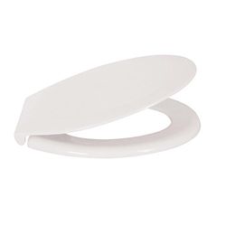 MSV 140008 - Asiento del Inodoro en plástico termoestable y Metal, 37 x 44 x 4,5 cm, Color: Blanco