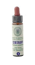 Centaury Nr. 4 Fleur de Bach farmaflor, 1 Flacon Comtpe Gouttes 10ml - Made in Italy