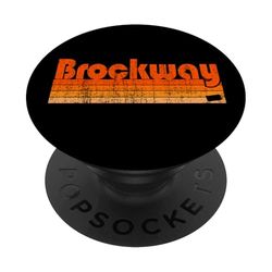 Estilo retro de los 80 en Brockway, Pensilvania PopSockets PopGrip Adhesivo
