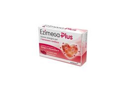 Ezimega Plus, Integratore per il Colestereolo a Base di Omega-3, Policosanoli, Resveratrolo, Acido Folico, Monacolina K, Coenzima Q10, Vitamina B6 e Vitamina B12, 20 Capsule Morbide