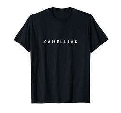 Planta de camelias, plantas de camelia, diseño minimalista de fuentes Camiseta