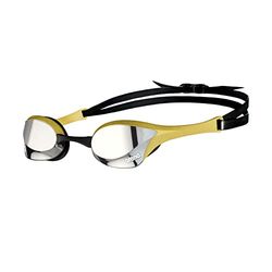 arena Cobra Ultra Swipe Mirror Lunettes de Natation Unisexe Adulte Race, Lunettes de Natation avec Lentilles Courbes Miroir, Anti-buée, Protection UV, 5 Ponts Nez Interchangeables