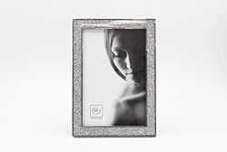 Mascagni Silver Waves Range - Moldura para fotos (metal com roxo, 10 x 15 cm)