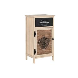 CAJONERA MADERA FIBRA TRENZADA 40,5X29X73 NATURAL