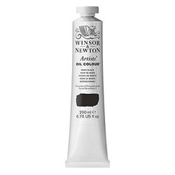 Winsor & Newton 1237386 Artists' Oil Colour, 200ml Volume, Mars Black 1237386​