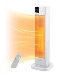 Midea NTH20-22ER(WH) Ventilatorkachel, energiebesparend, stil, met afstandsbediening, PTC 2000 watt, keramische ventilatorkachel met thermostaat, 2 warmtestanden, 24-uurs timer, eco-modus, voor grote