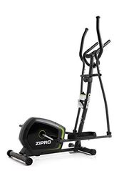 Zipro Neon Magnetico Crosstrainer per Uso Domestico Fino a 120 kg - Trainer ellittico a 8 Livelli di Resistenza con Computer per misurare Le pulsazioni, Le Calorie, la Distanza, la velocità - in Nero