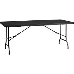 Tableau de pliage multifonctionnel 180 x 74 x 74 cm, finition de l'effet Ratan Système de pliage et de manche compacts pour le déplacement