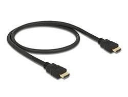 Delock Kabel HDMI A stekker HDMI A male High Speed met Ethernet 4K 0,5 m Zwart