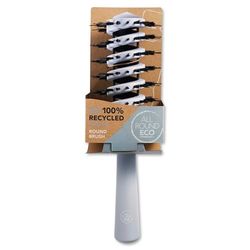 All Round Eco, Smoothing Multi Tufted Bristle Round Brush, 100% Recycled Plastic