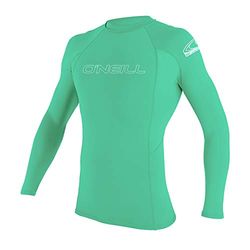 O'Neill Wetsuits Camicia da Sole a Maniche Corte da Uomo Basic Skins, Rash Vest Unisex-Giovani, Acqua Chiara, 8