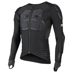 O'NEAL Protector Shirt, Motocross Enduro Motorcycle, Elastic Lightweight Protector Jacket, Made of Polyurethane Foam, Mesh Insert, STV Long Sleeve Protector Shirt V.23, Adults, Black, M