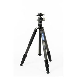 Leofoto - SC-284CT+ Ballhead XB-32 - Treppiede in carbonio per fotocamere - Inclusa testa a sfera - Capacità di carico di 15kg - Piedini estensibili - Altezza minima da 20 cm a max 166 cm