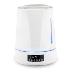 Grundig Luchtbevochtiger - Diffuser Aromatherapie - Humidifier met Hygrometer en Timer - Lucht Bevochtiger Slaapkamer met Inhoud 4L - Luchtbevochtigers tot 30m2 - Wit