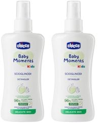 Chicco Scioglinodi Baby Moments, Scioglinodi A Spay Per Bambini, Con Ingredienti Di Origine Naturale, Per Capelli Bagnati E Asciutti, 0 Mesi + (Confezione da 2)