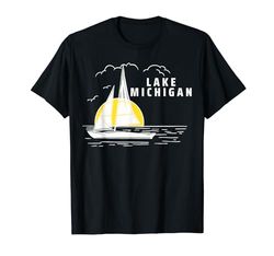 Puesta de sol en el lago Michigan Camiseta