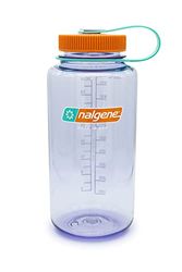 Nalgene Sustain - Borraccia in Tritan senza BPA, realizzata con materiale derivato dal 50% di rifiuti di plastica, 907,2 g, bocca larga, ametista