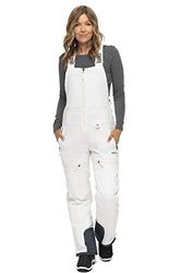 ARCTIX Traverse Bib Recycle, Salopette con Bretelle Donna, Bianco, X-Small (0-2) Long