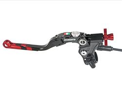 ACCOSSATO Commande d'embrayage à câble avec Levier de révolution coloré (Bouton+Insertion+régulateur), avec Micro Inclus pour Kawasaki Ninja ZX-10R de 2004 à 2005 CC 1000